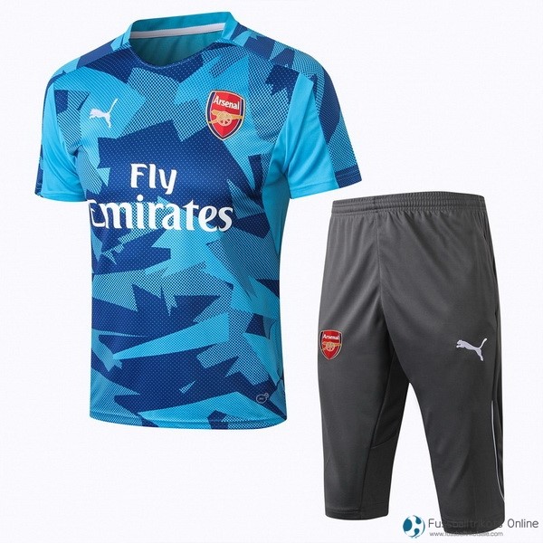 Arsenal Trikot Trainingsshirt Komplett Set 2017-18 Blau Fussballtrikots Günstig